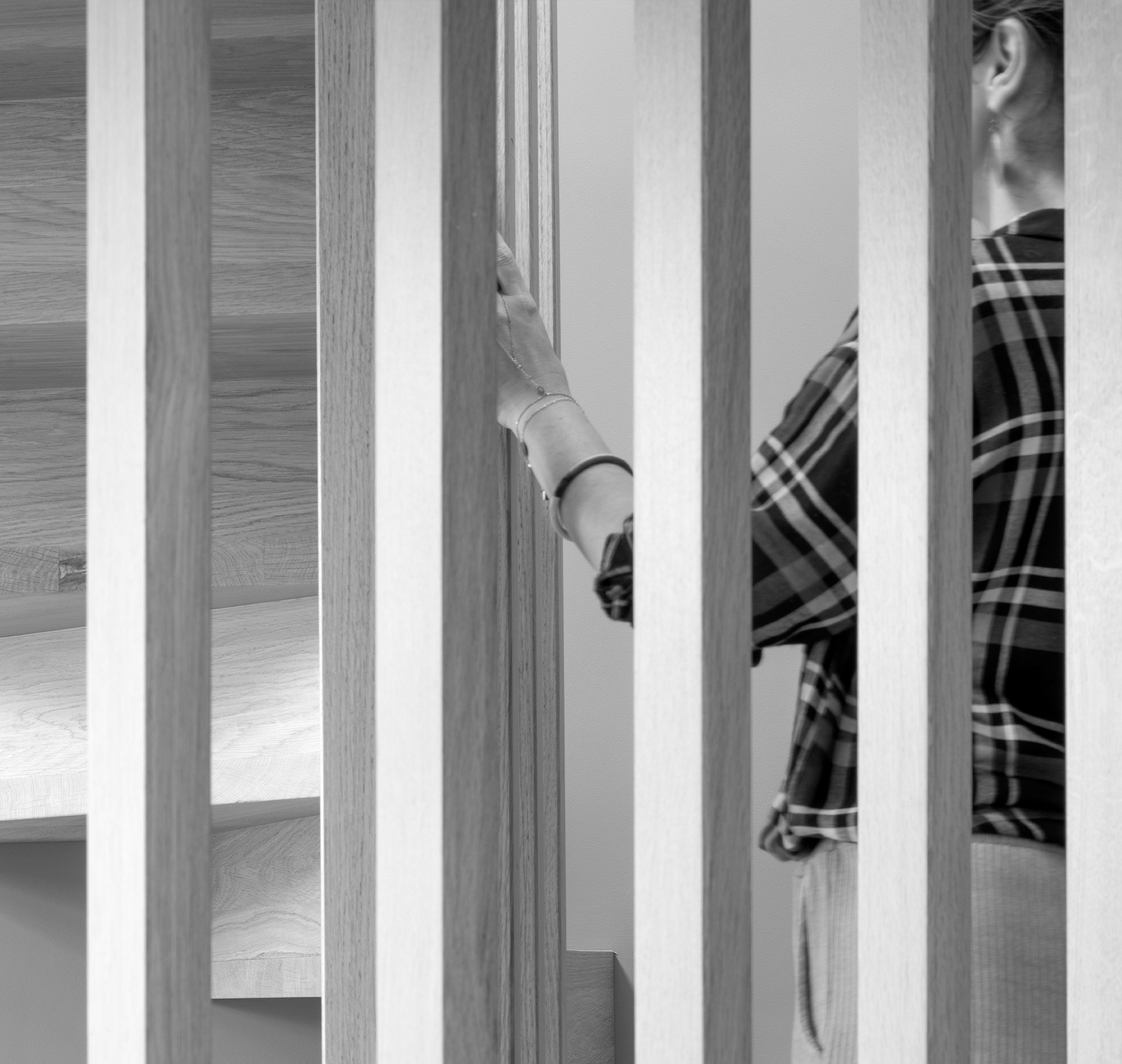 Claustra en chêne clair