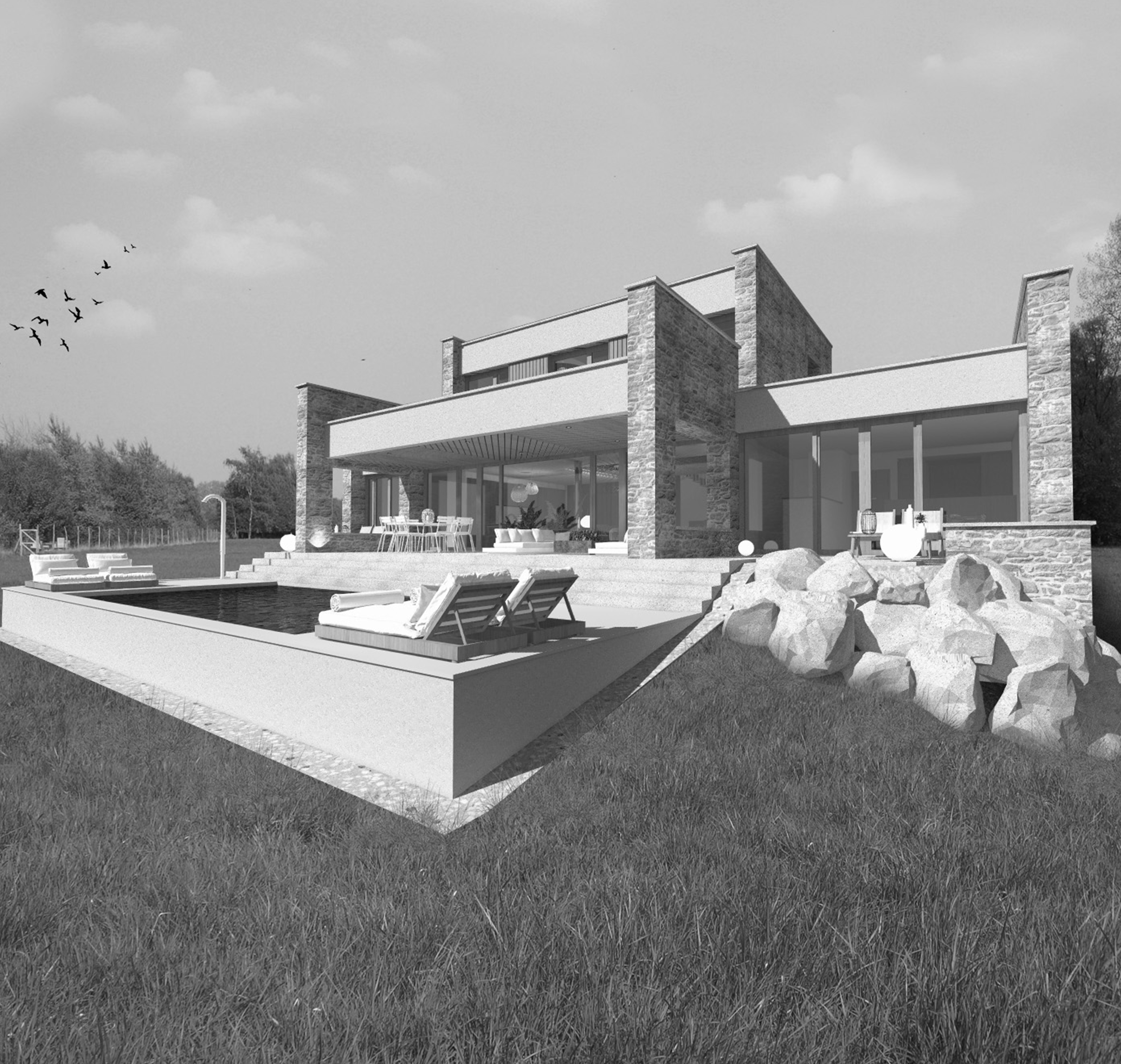 Piscine d'architecte