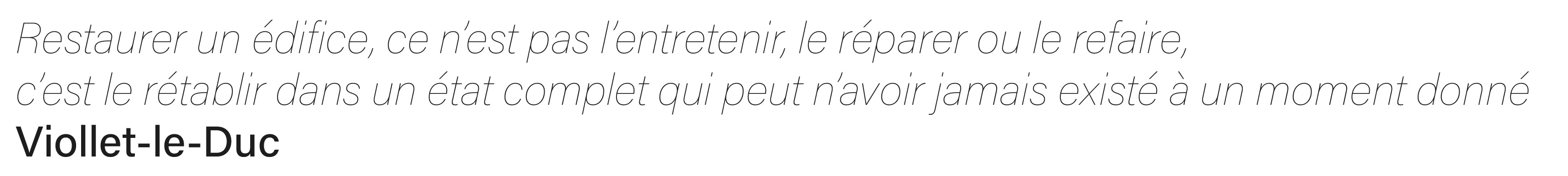 Agence MJAD - Citation Viollet-le-Duc