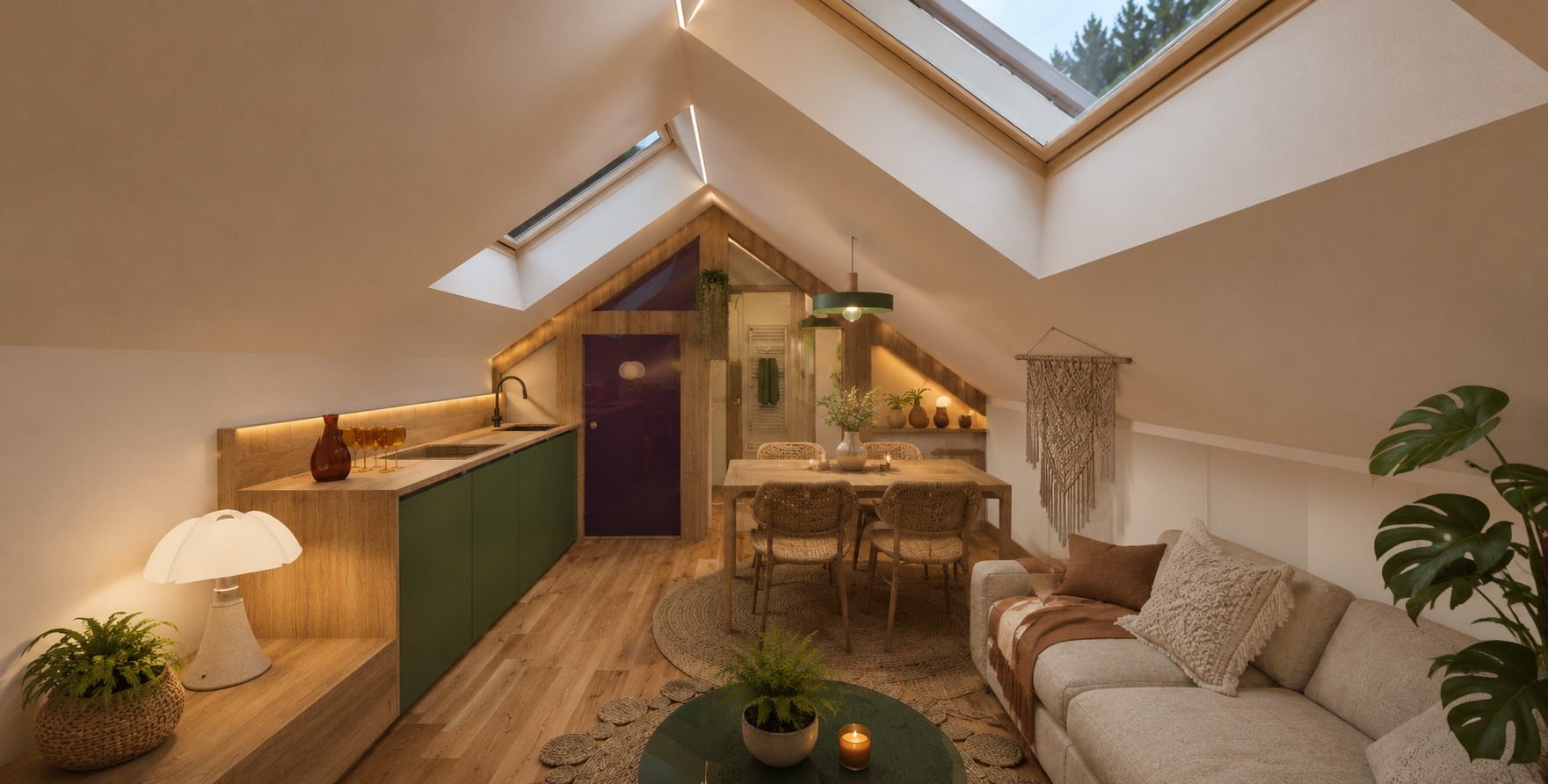 Aménagement d'un appartement en combles / CT