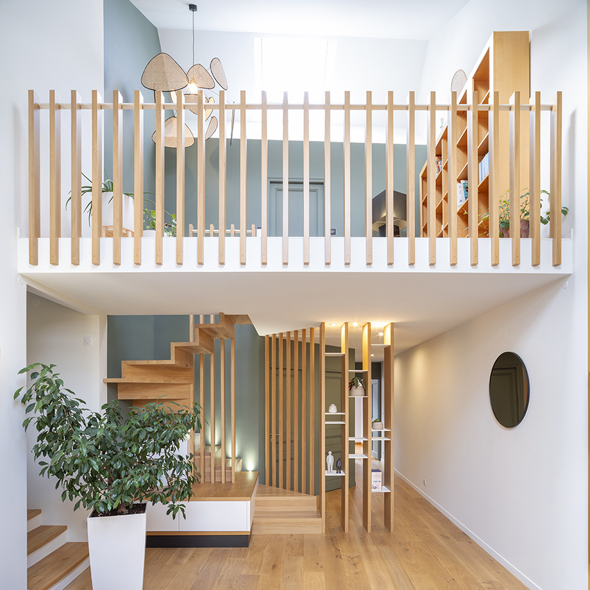 Restructuration d’une pièce de vie et création d’un escalier / PRM