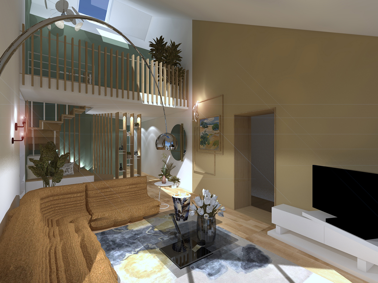 Restructuration d’une pièce de vie et création d’un escalier / PRM