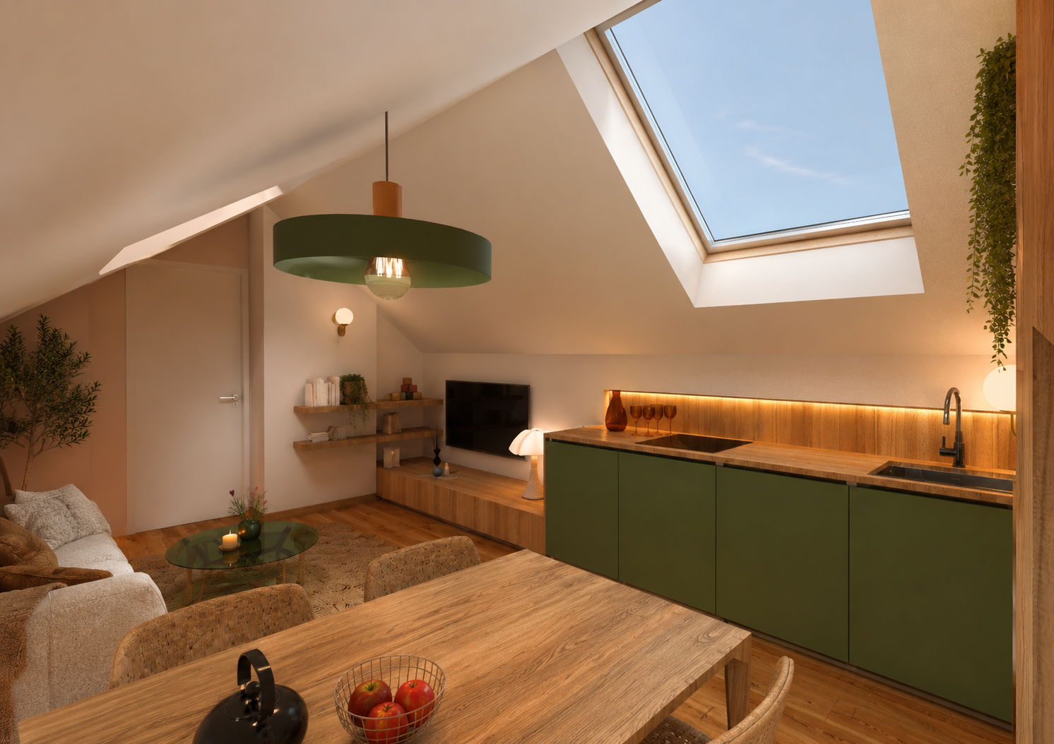 Aménagement d'un appartement en combles / CT