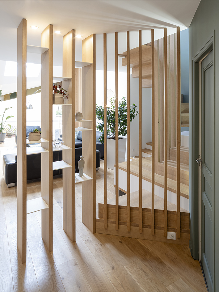 Restructuration d’une pièce de vie et création d’un escalier / PRM