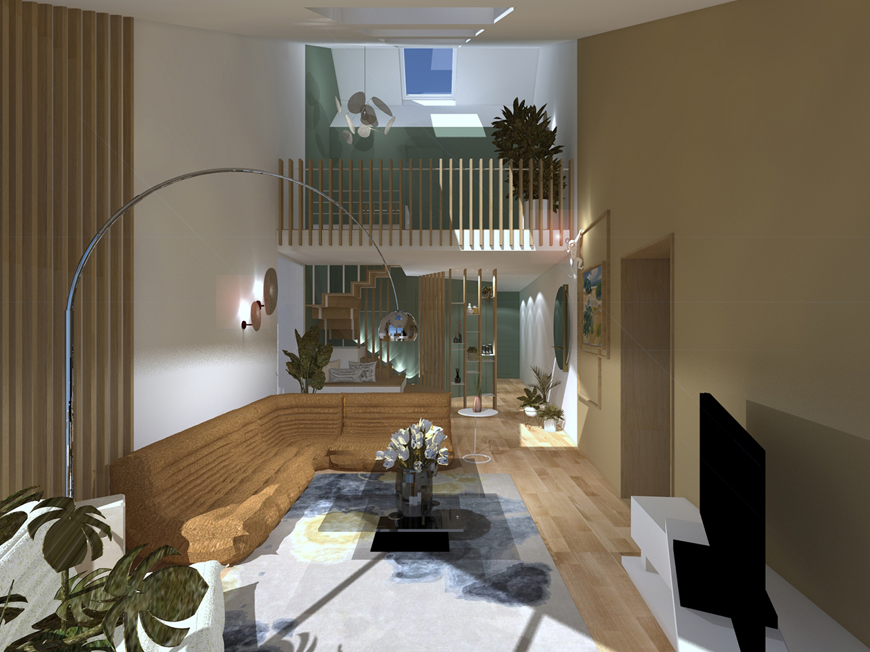 Restructuration d’une pièce de vie et création d’un escalier / PRM