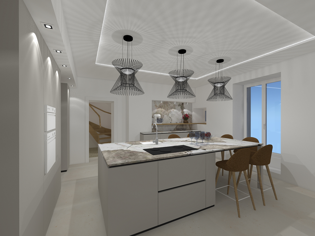 Restructuration d'une maison de ville & création de terrasses / NLM