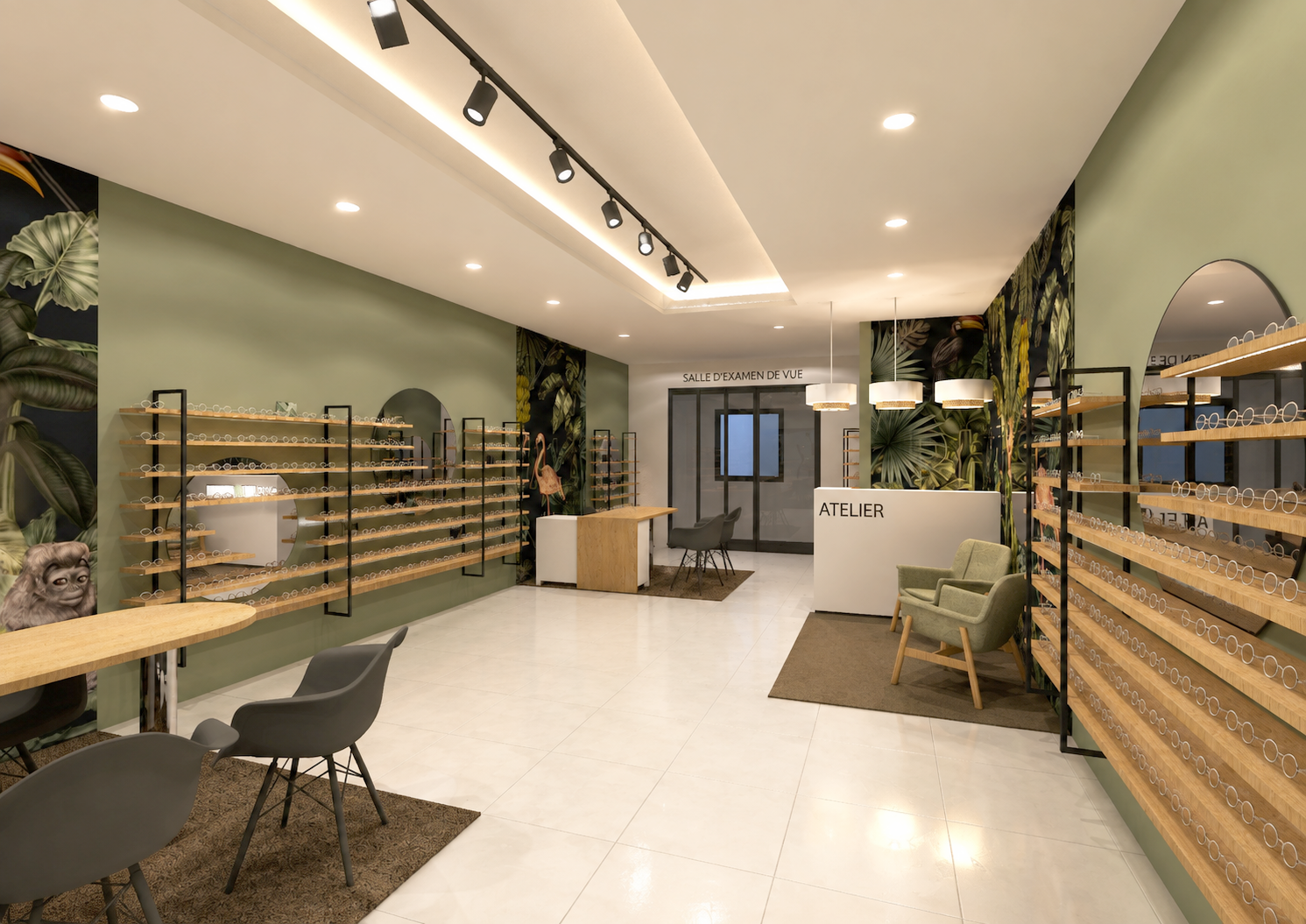 Amenagement d'une boutique d'optique / PLBDB