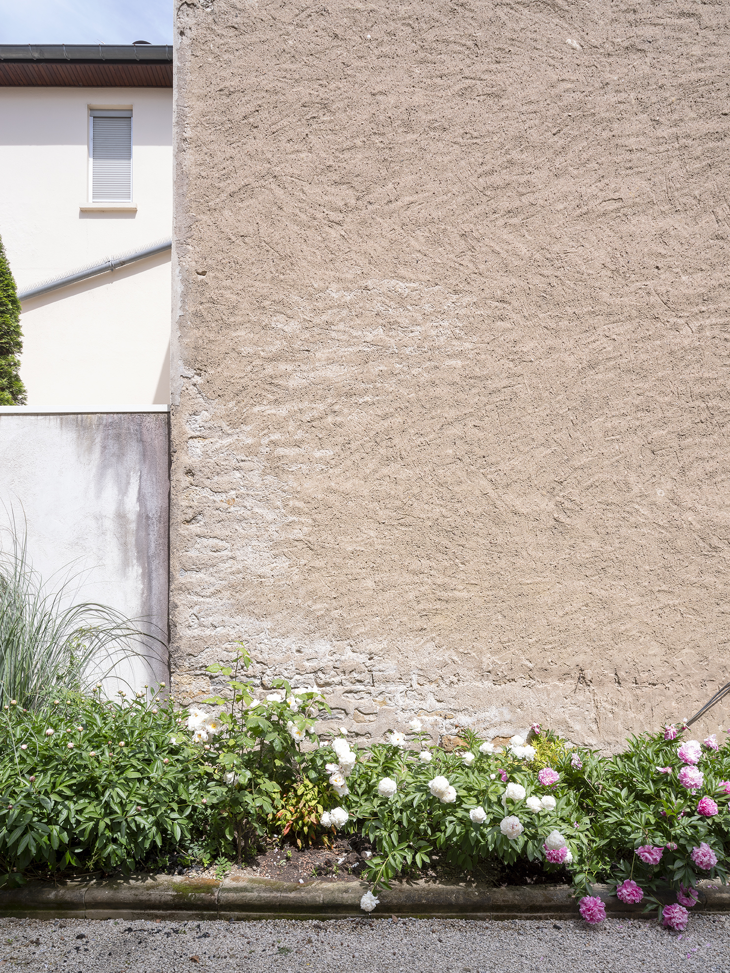 Restructuration d'une cour intérieure pour une maison de ville, création d'une terrasse et d'une pergola, aménagement paysagers / GBMJG