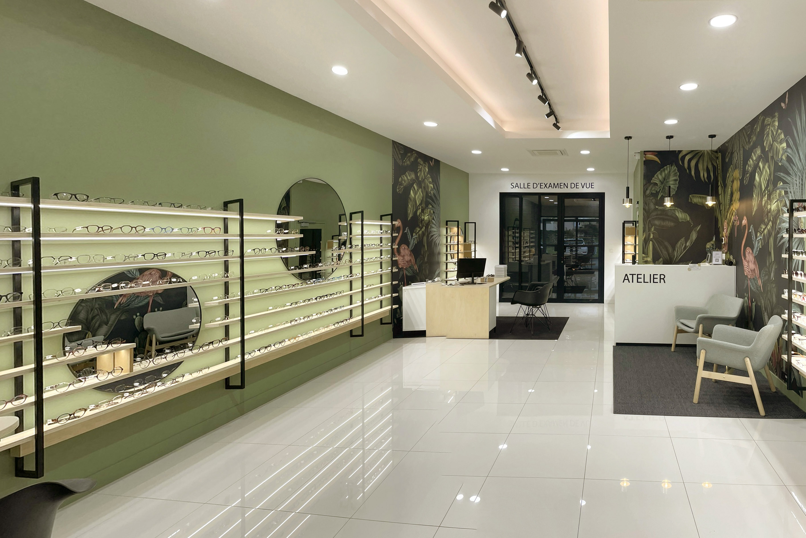 Amenagement d'une boutique d'optique / PLBDB