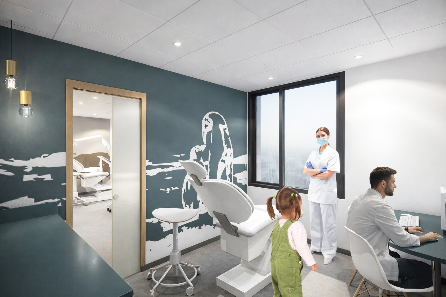Aménagement d'un cabinet d'orthodontie / LK