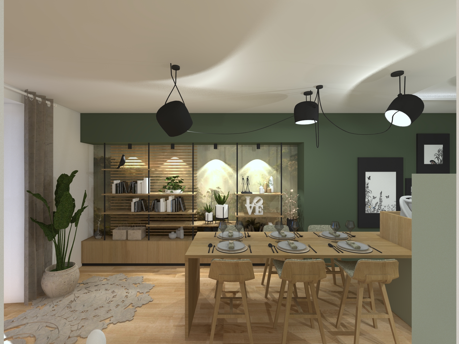 Aménagement d'une cuisine dinatoie / CM