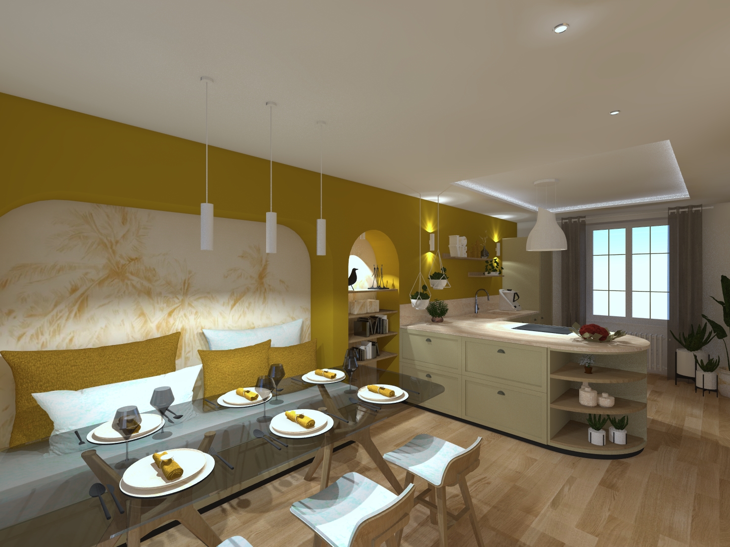 Aménagement d'une cuisine dinatoie / CM