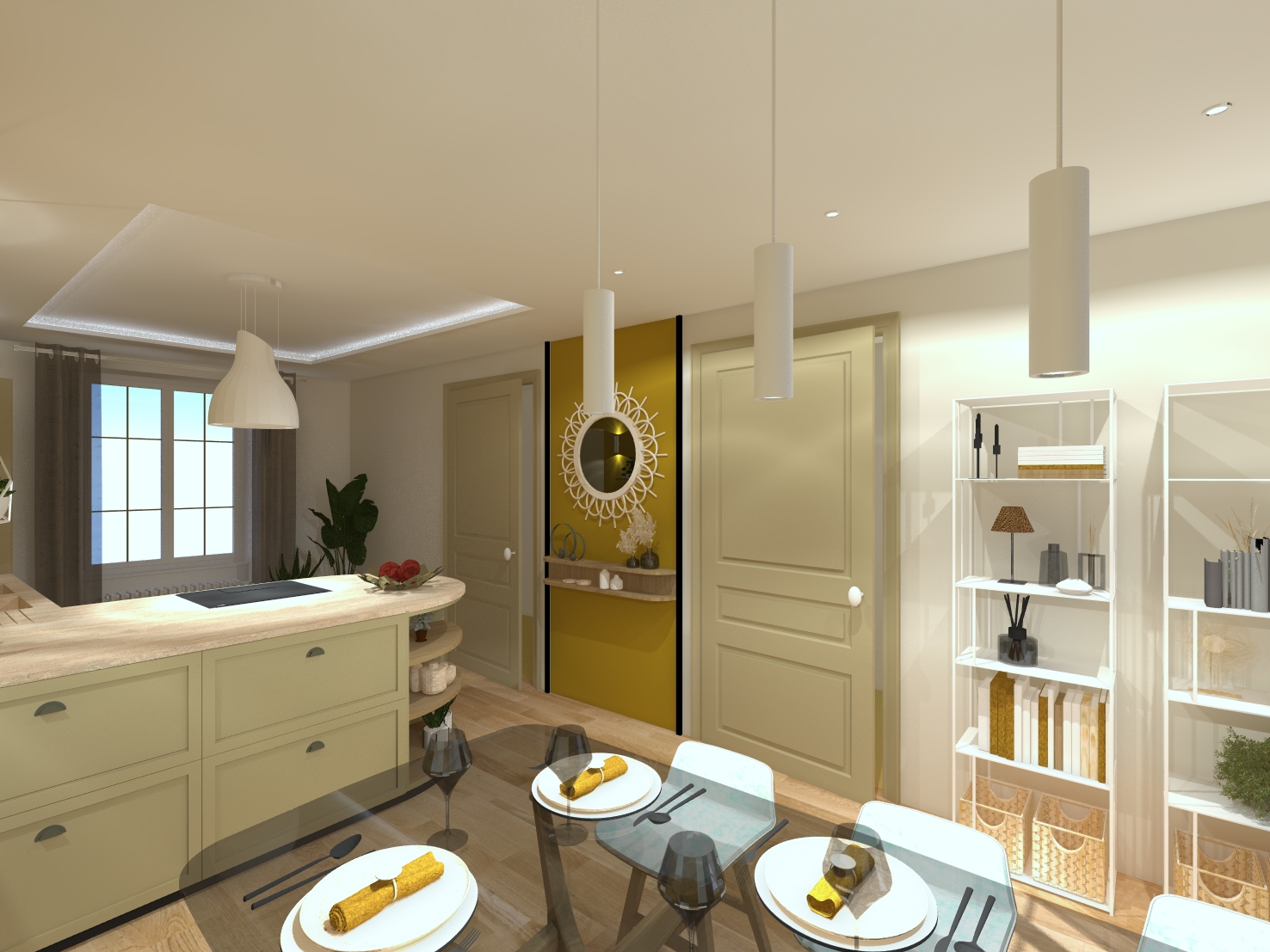 Aménagement d'une cuisine dinatoie / CM