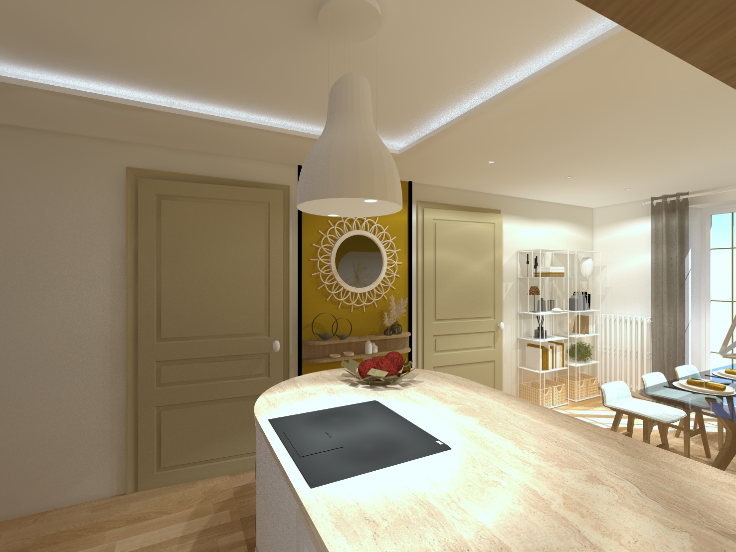 Aménagement d'une cuisine dinatoie / CM