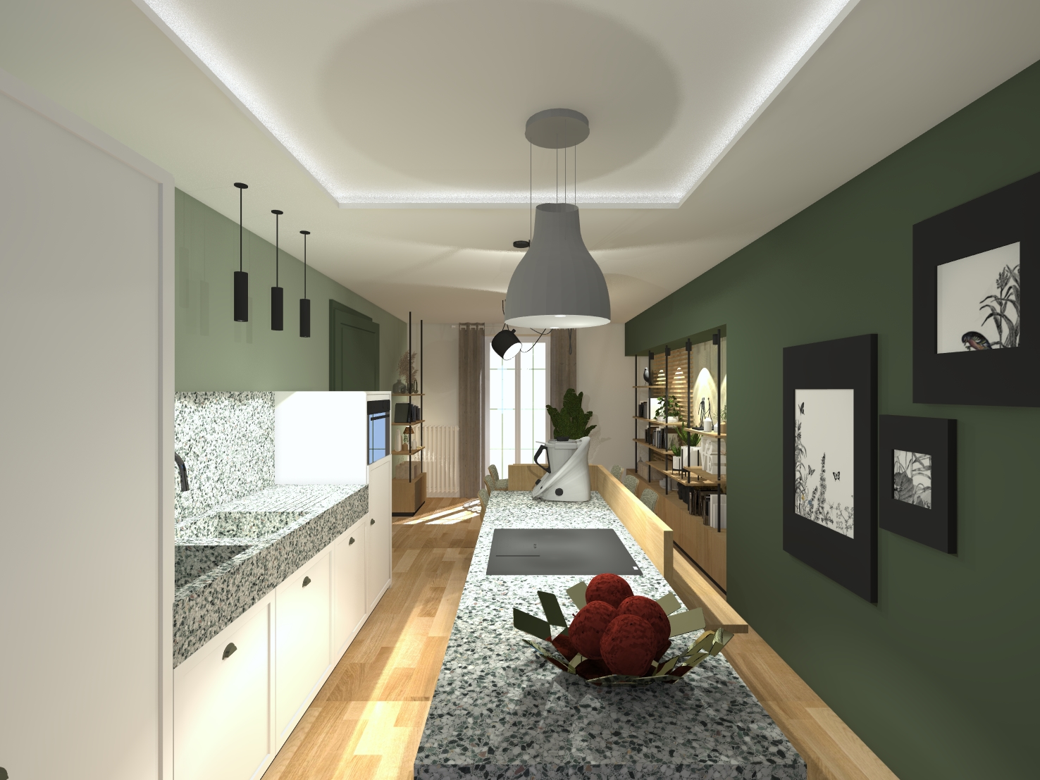 Aménagement d'une cuisine dinatoie / CM