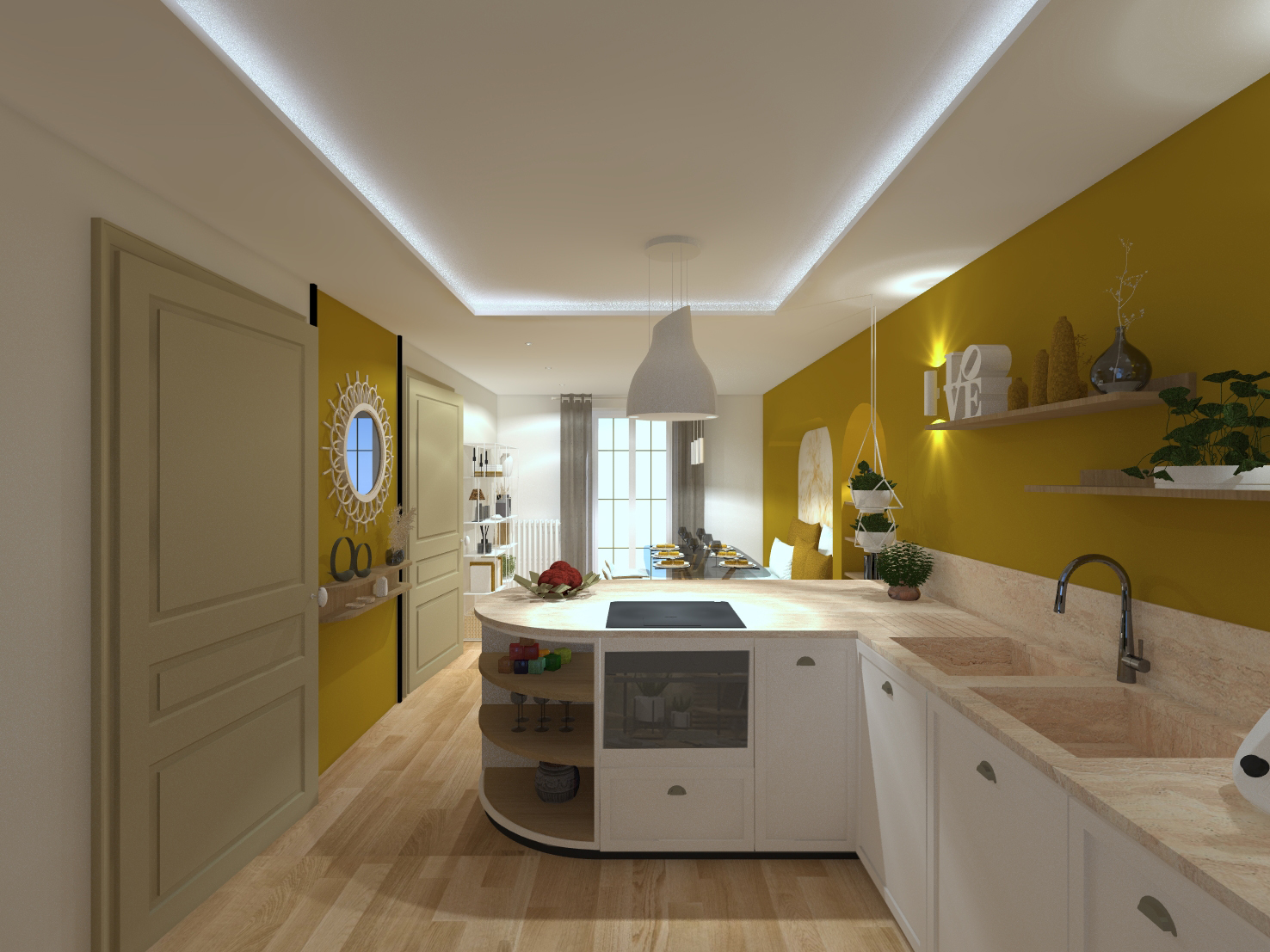 Aménagement d'une cuisine dinatoie / CM