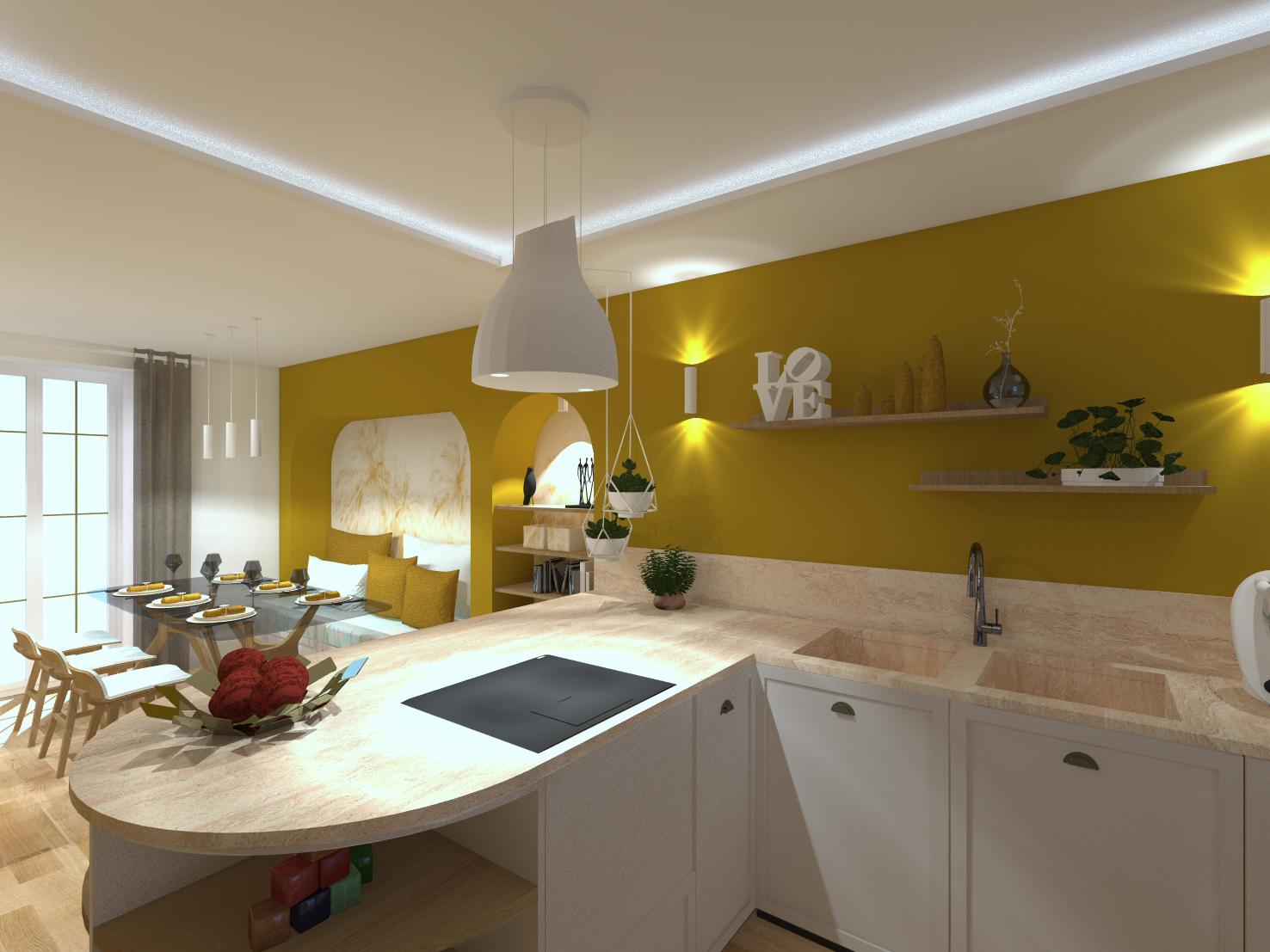 Aménagement d'une cuisine dinatoie / CM