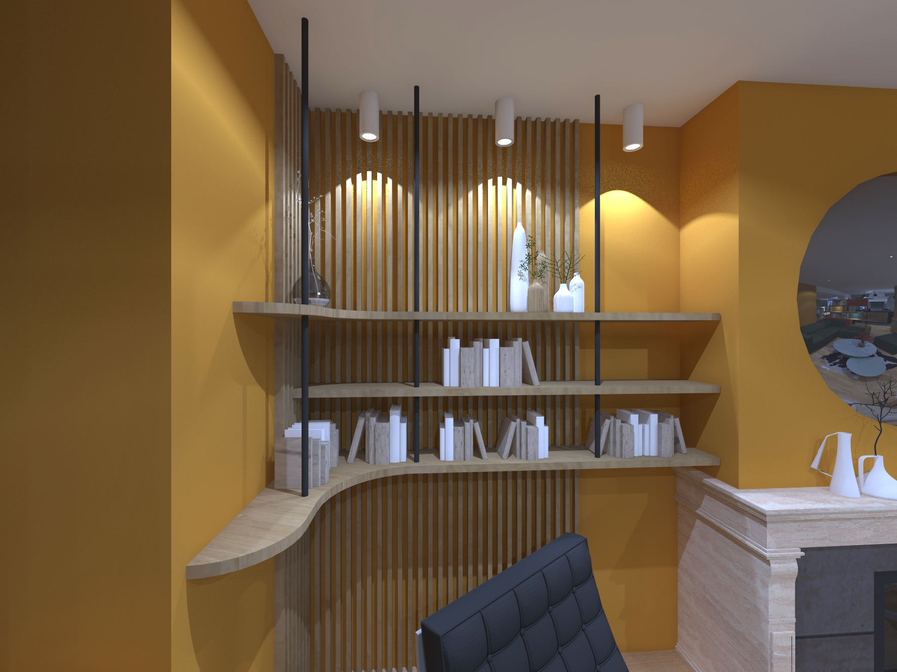 Restructuration d'une pièce de vie & mise à distance de l'entrée / ALK